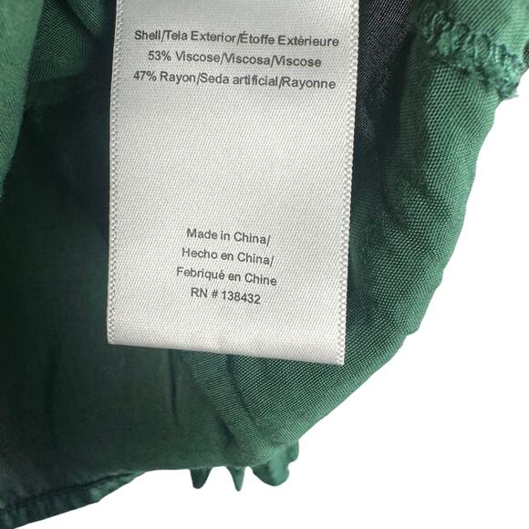 ModCloth Large Green Long Sleeve Top with Tie Cuffs - Picture 5 of 5